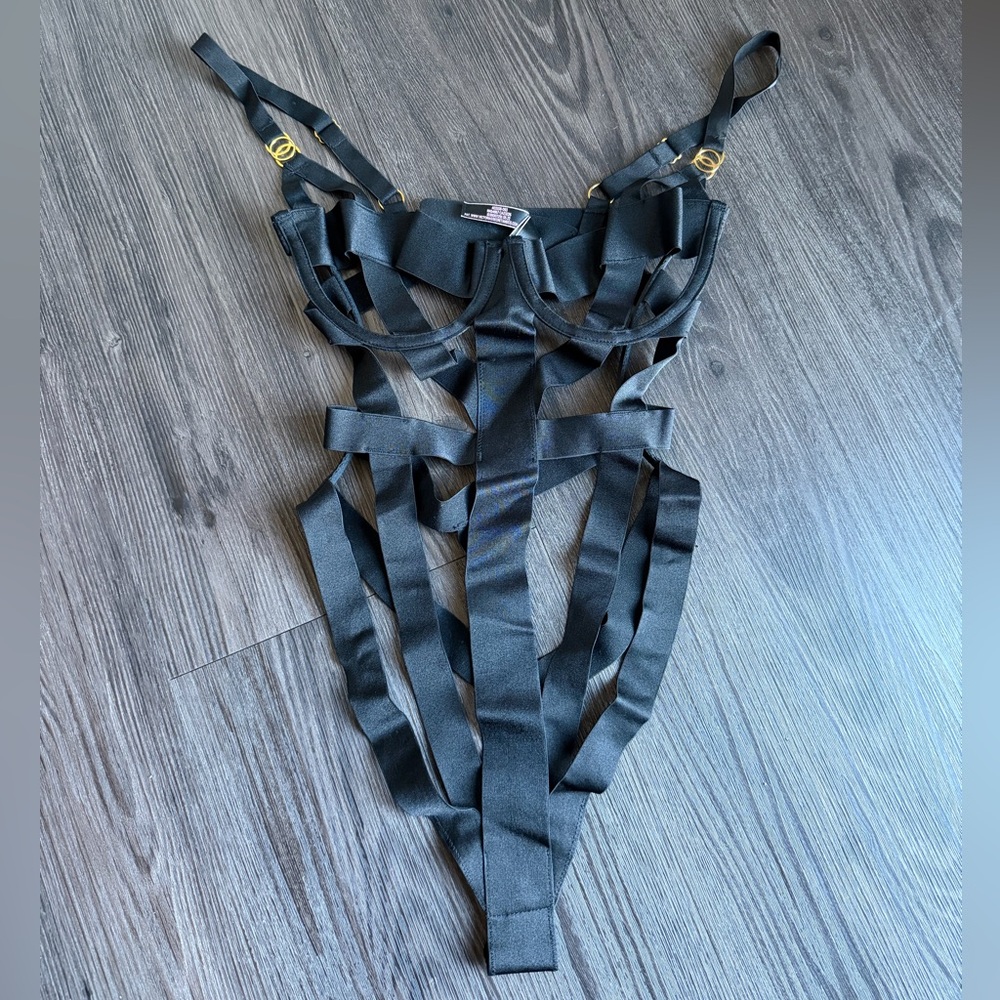 Victoria’s Secret Sexy Strappy Bodysuit Lingerie Intimates
